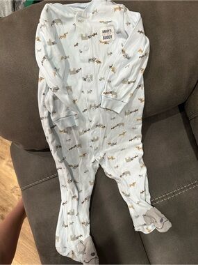 2 Baby One-Piece Footed Pajamas